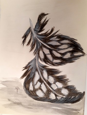 Federleicht 21cm x 30cm auf Papier